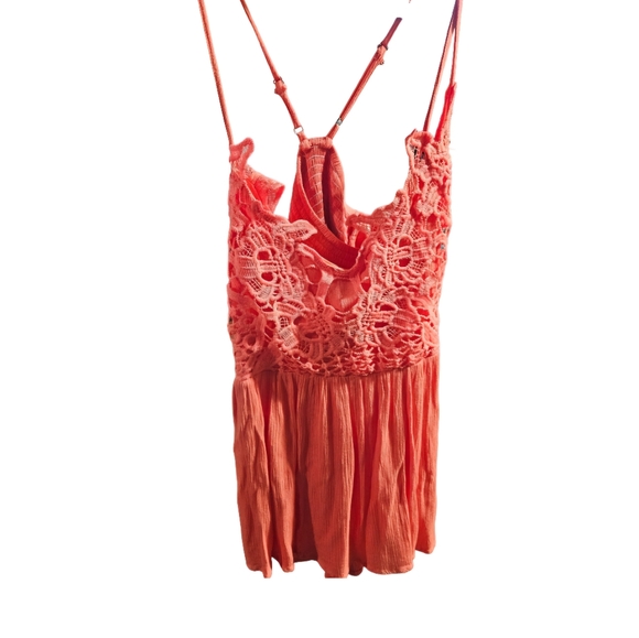 Blakeley grace lace tank top in orange - Picture 2 of 5